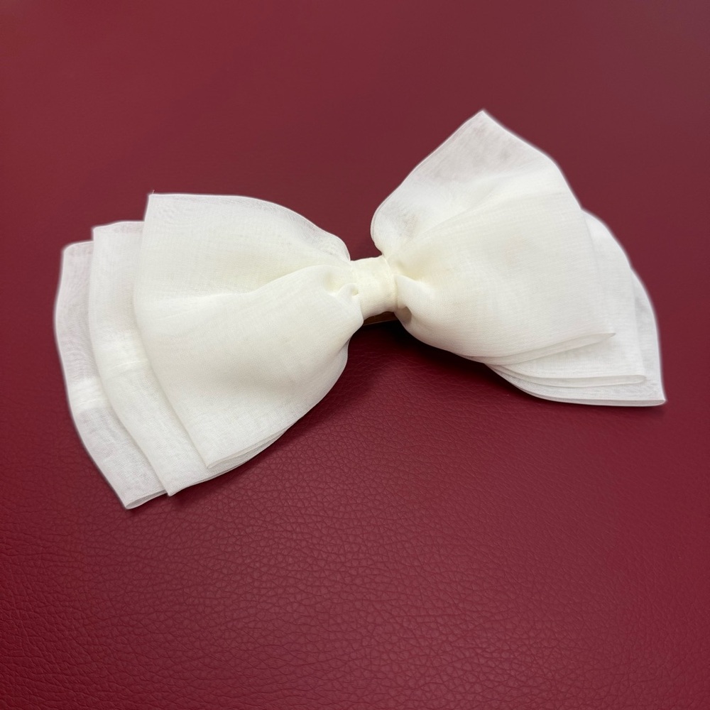 Vintage large bow hair bralette clip